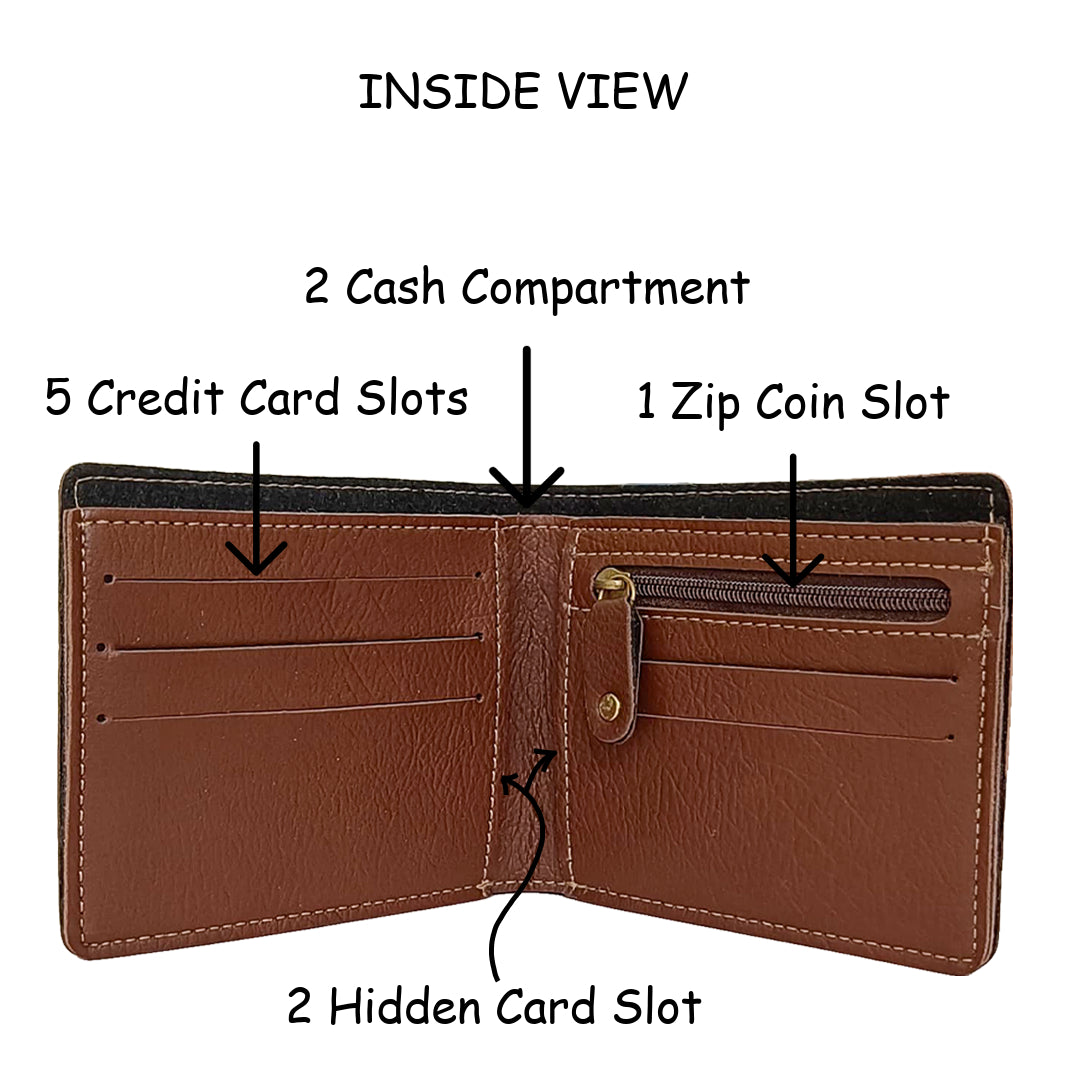 Men’s Wallet & Rakhi Combo – Bangkok Leather Wallet - Perfect Rakshabandhan Gift for Brother 🎁 - Gift Better