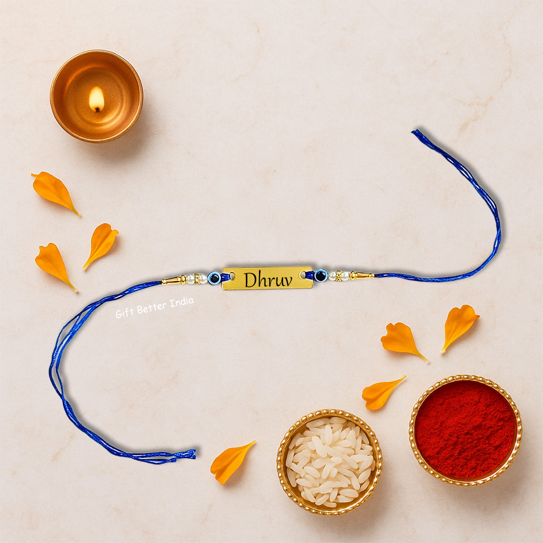 Customised Evil Eye Name Rakhi | Rakhi for Brother | Rakhi Gift - Gift Better