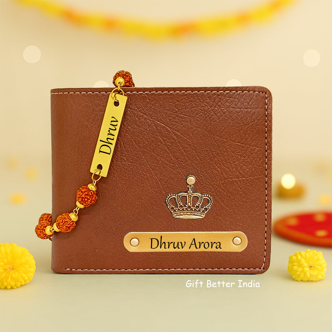 Men’s Wallet & Rakhi Combo – Bangkok Leather Wallet - Perfect Rakshabandhan Gift for Brother 🎁 - Gift Better