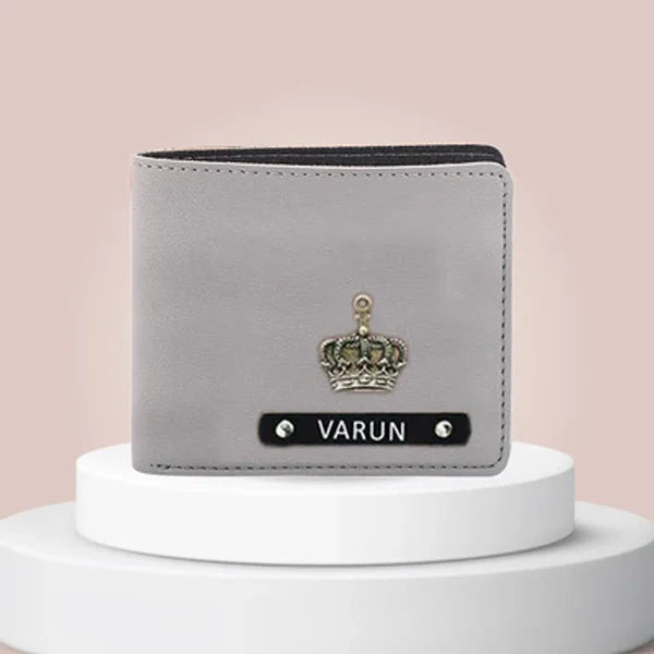 Men's Wallet Imported Leather (Metal Name Plate Edition)
