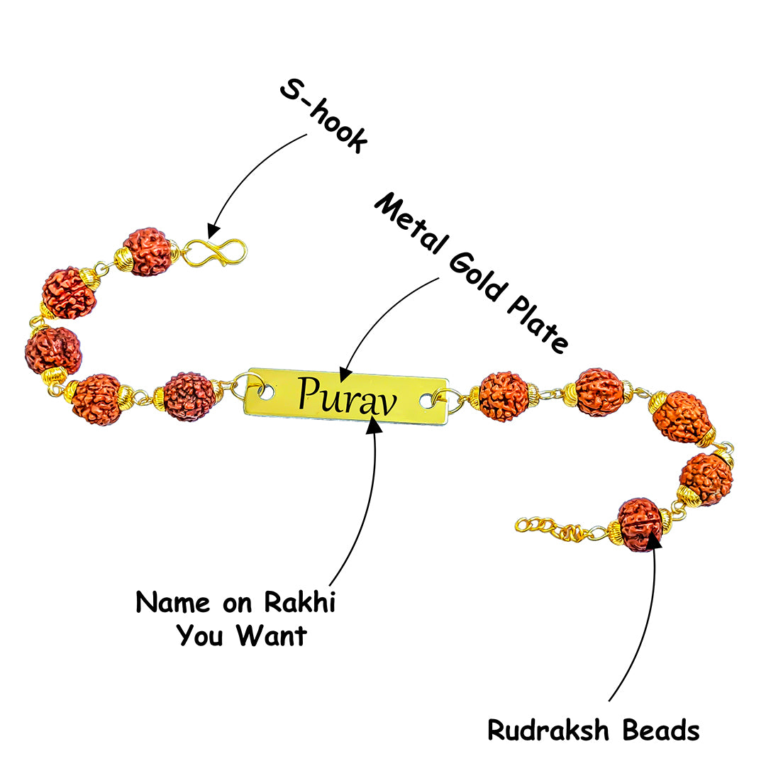 Crocs Series Customsied Men’s Wallet & Customised Name Rakhi Combo – Perfect Rakshabandhan Gift for Brother 🎁 - Gift Better