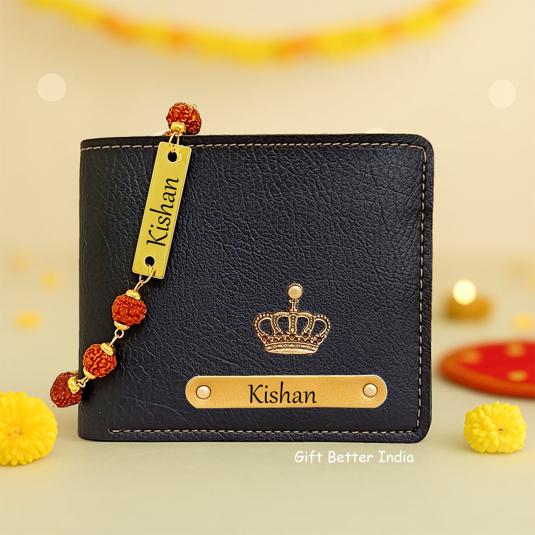 Men’s Wallet & Rakhi Combo – Bangkok Leather Wallet - Perfect Rakshabandhan Gift for Brother 🎁 - Gift Better