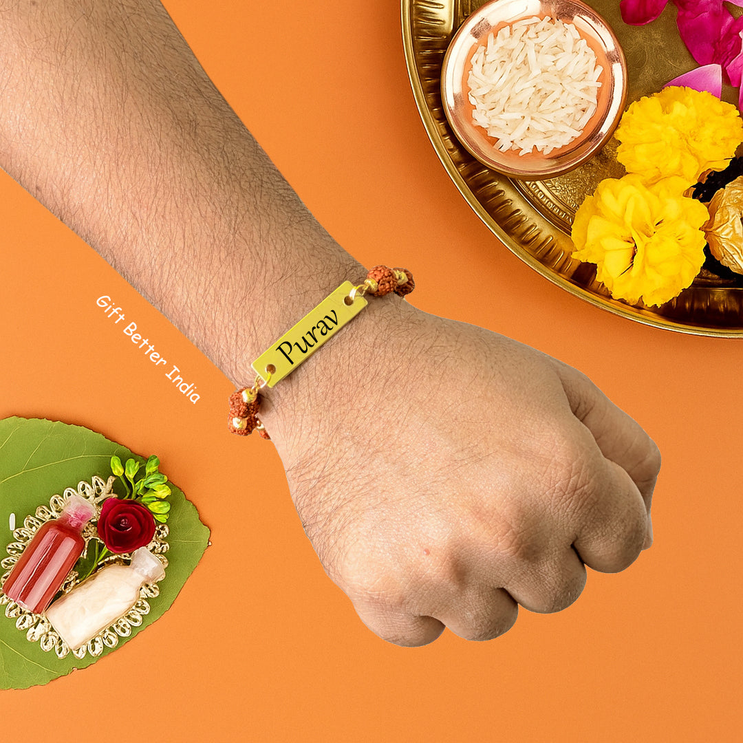 Crocs Series Customsied Men’s Wallet & Customised Name Rakhi Combo – Perfect Rakshabandhan Gift for Brother 🎁 - Gift Better