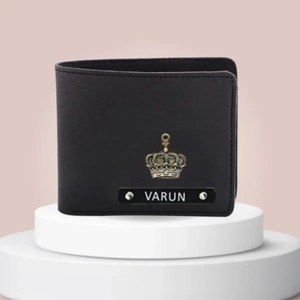 Men's Wallet Imported Leather (Metal Name Plate Edition)