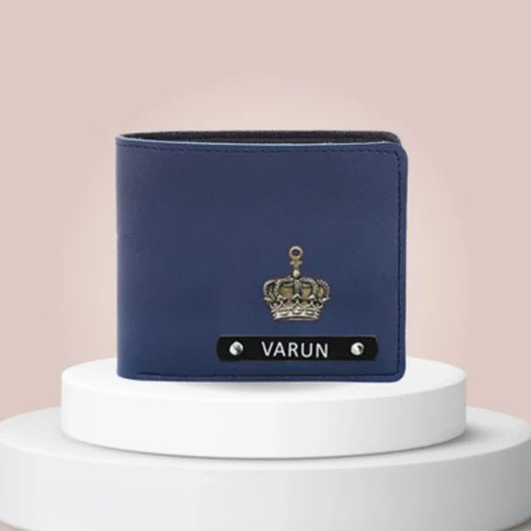 Men's Wallet Imported Leather (Metal Name Plate Edition)