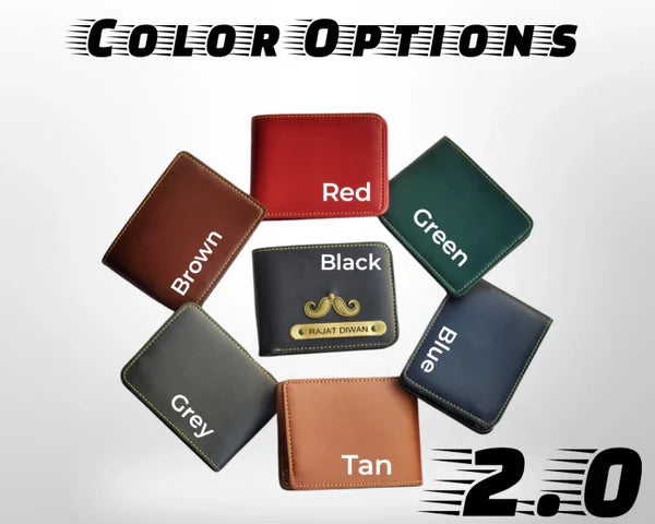 Men's Wallet Faux Vegan Leather