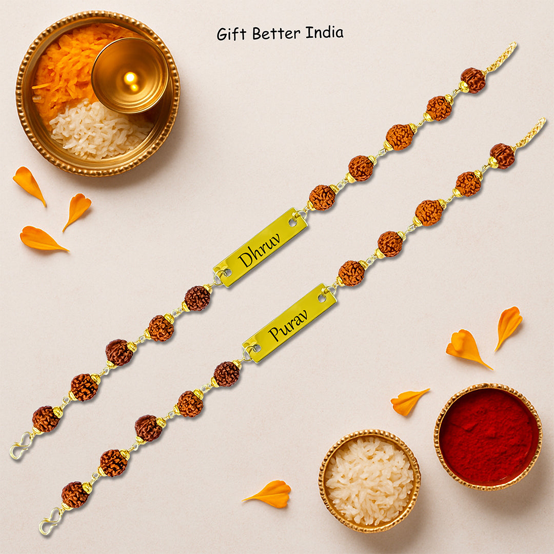 Customised Bracelet Name Rakhi | Rakhi for Brother | Rakhi Gift - Gift Better