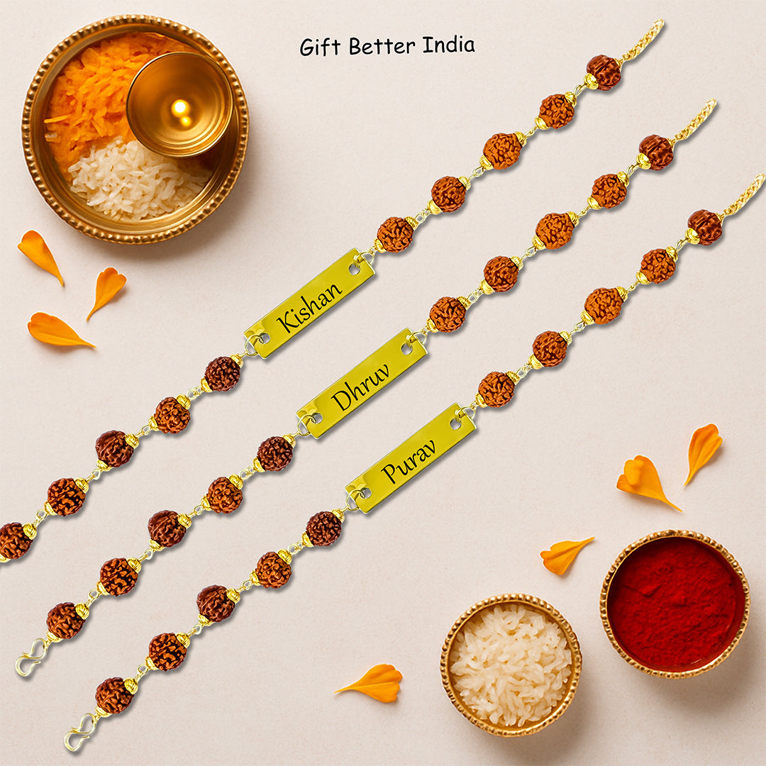 Customised Bracelet Name Rakhi | Rakhi for Brother | Rakhi Gift - Gift Better