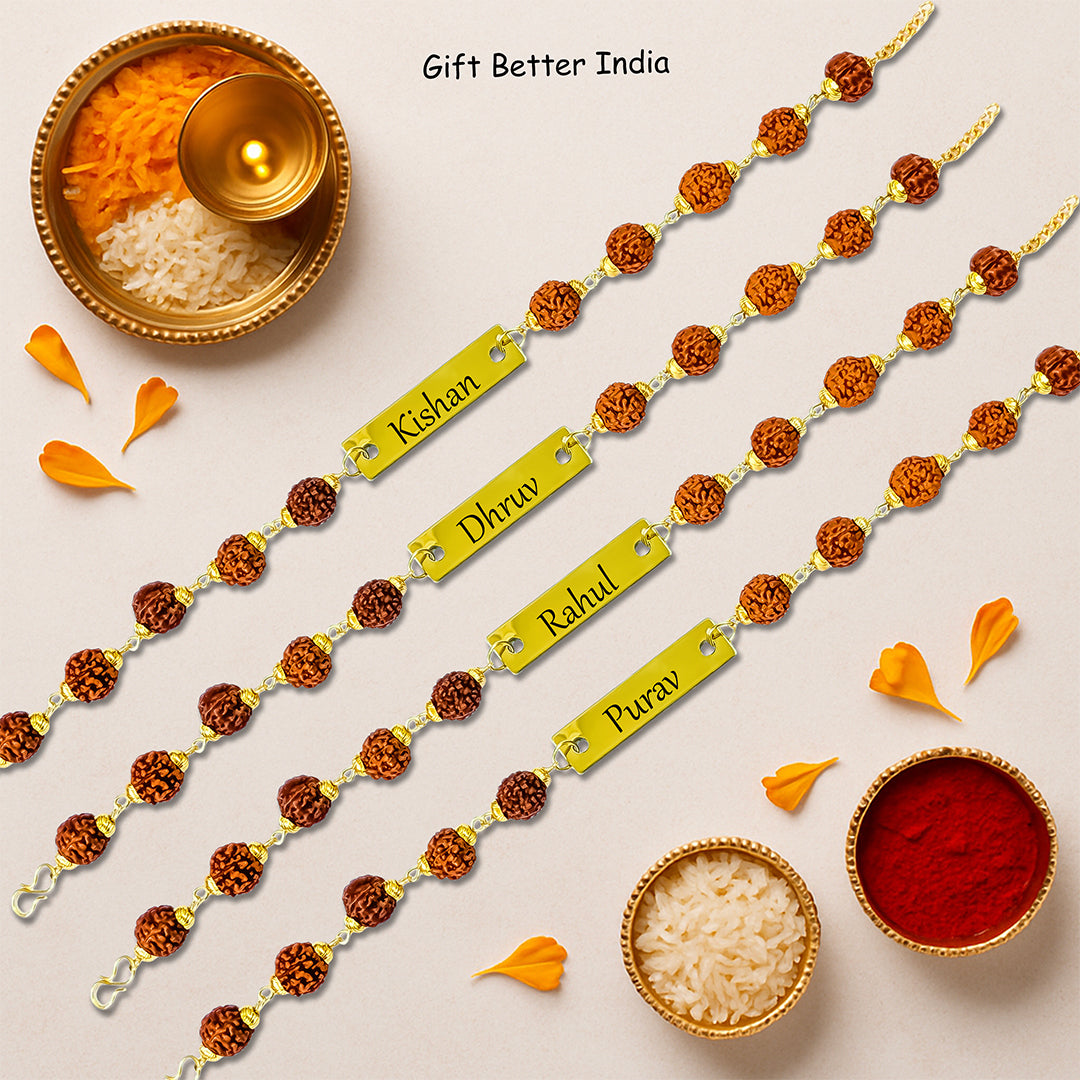 Customised Bracelet Name Rakhi | Rakhi for Brother | Rakhi Gift - Gift Better