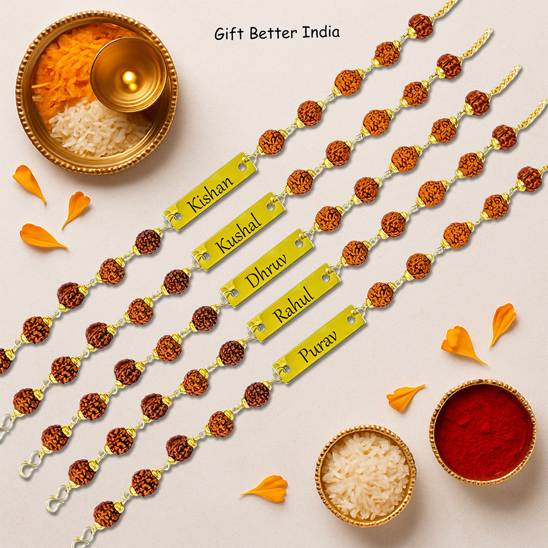Customised Bracelet Name Rakhi | Rakhi for Brother | Rakhi Gift - Gift Better