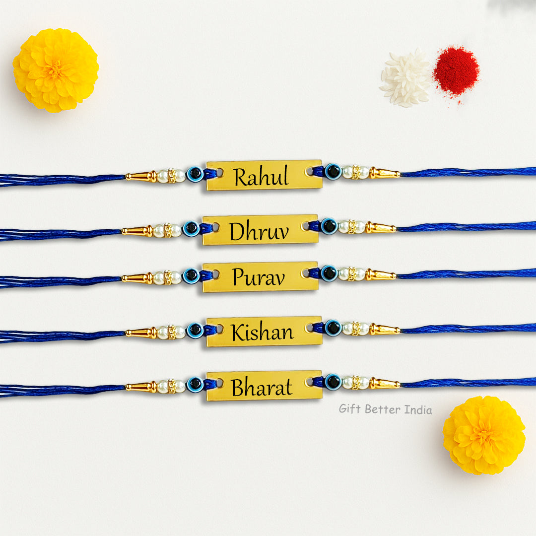 Customised Evil Eye Name Rakhi | Rakhi for Brother | Rakhi Gift - Gift Better