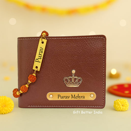 Men’s Wallet & Rakhi Combo – Bangkok Leather Wallet - Perfect Rakshabandhan Gift for Brother 🎁 - Gift Better
