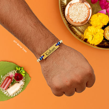 Customised Evil Eye Name Rakhi | Rakhi for Brother | Rakhi Gift - Gift Better