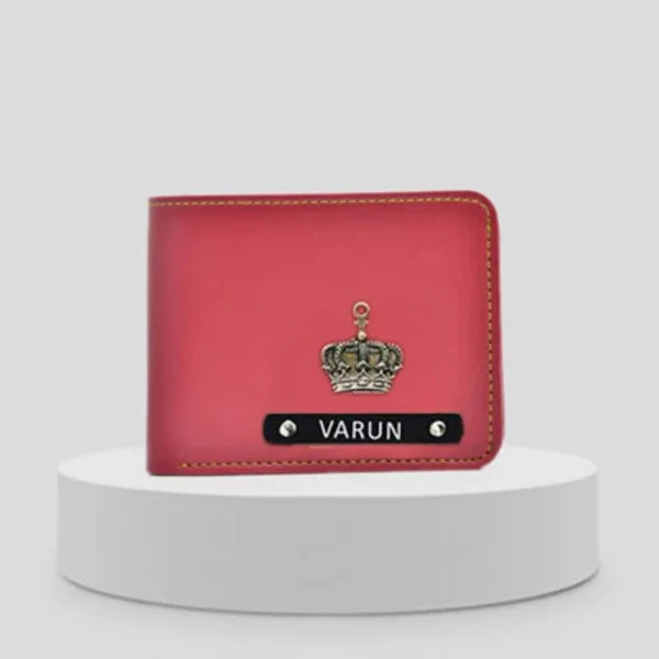 Men's Wallet Faux Vegan Leather (Metal Name Plate)