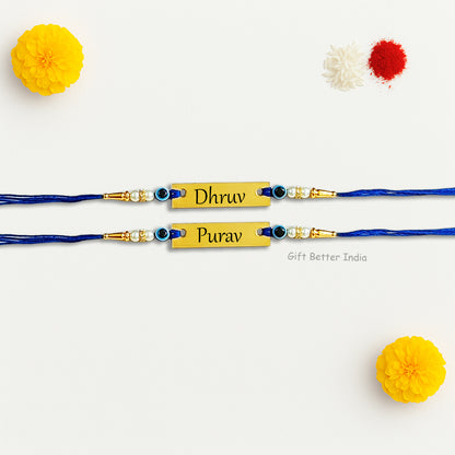 Customised Evil Eye Name Rakhi | Rakhi for Brother | Rakhi Gift - Gift Better