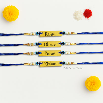 Customised Evil Eye Name Rakhi | Rakhi for Brother | Rakhi Gift - Gift Better